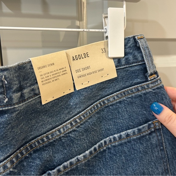 NWT Agolde Dee Denim Shorts Enamour - Picture 5 of 5